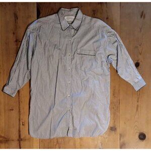 Victoria's Secret Black and White Striped Pajama Shirt